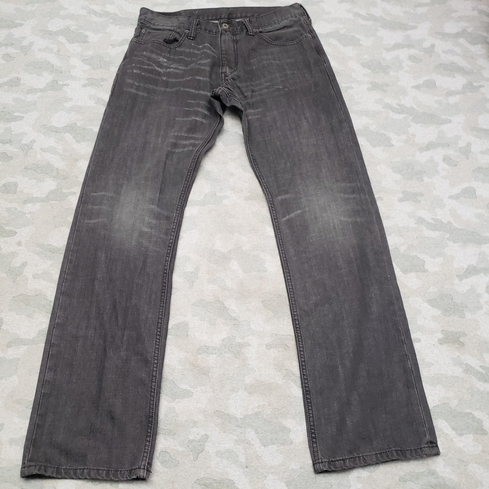 Levi's 514 Jeans Mens 34x34 Gray Slim Straight‎